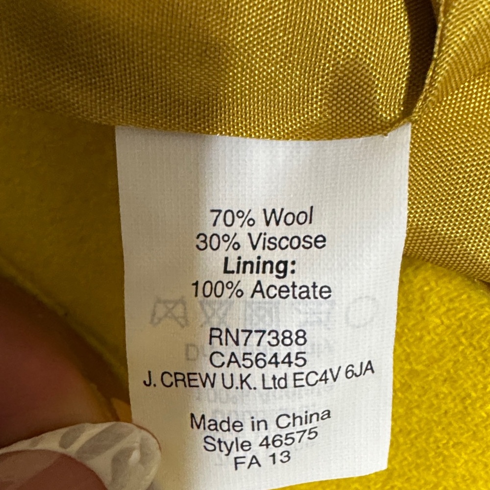 J. Crew Bright Yellow Pencil Skirt - Picture 4 of 4